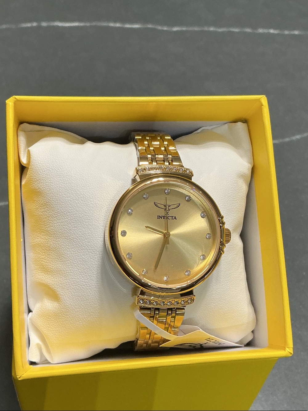 Invicta Gold-Tone Women's Crystal Dial Bracelet Watch-69953